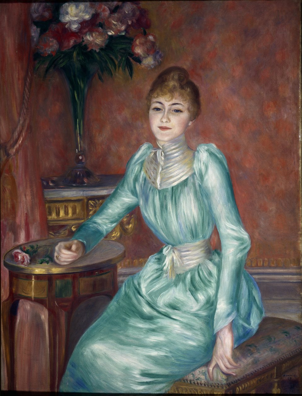 Portret van Madame de Bonnieres door Pierre Auguste Renoir