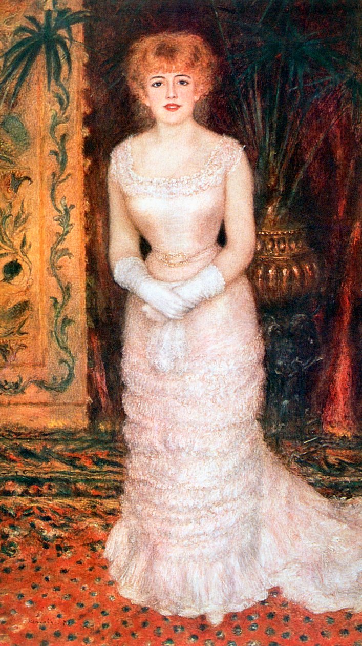 Portret van de actrice Jeanne Samary, 1878 door Pierre Auguste Renoir