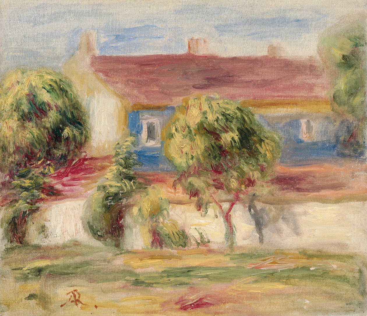 Het huis van de kunstenaar door Pierre-Auguste Renoir