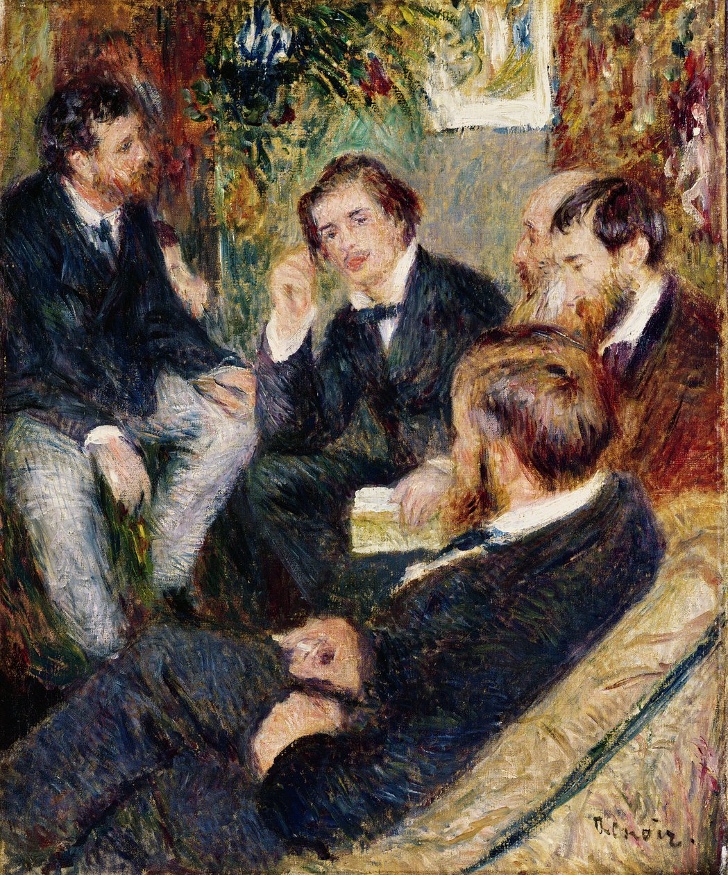 Het Atelier van de Kunstenaar, Rue Saint-Georges, 1876 door Pierre Auguste Renoir