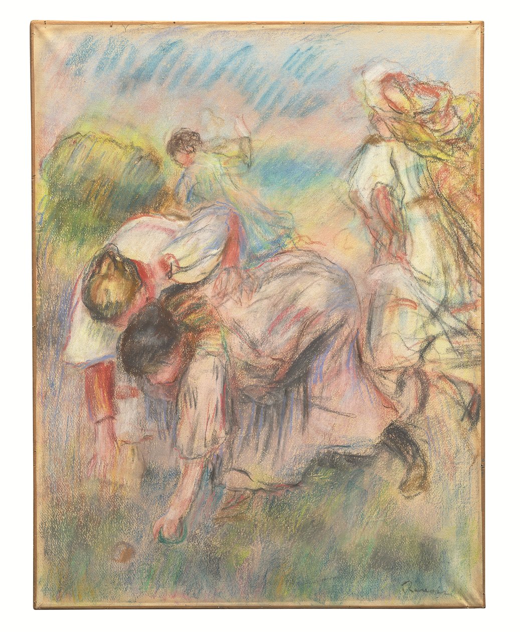 Het balspel, ca. 1892-1900 (pastel op papier) door Pierre Auguste Renoir