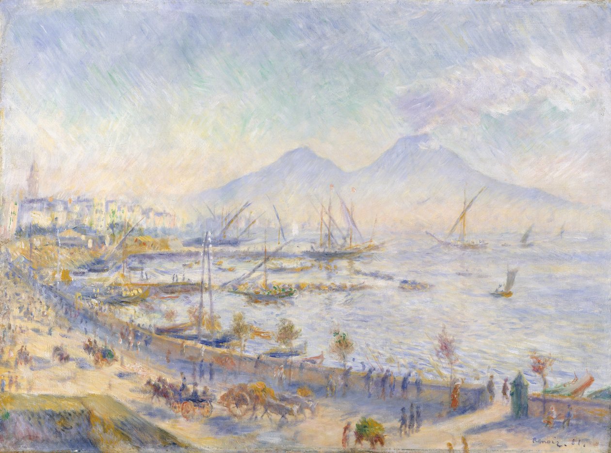 De baai van Napels, 1881 door Pierre Auguste Renoir