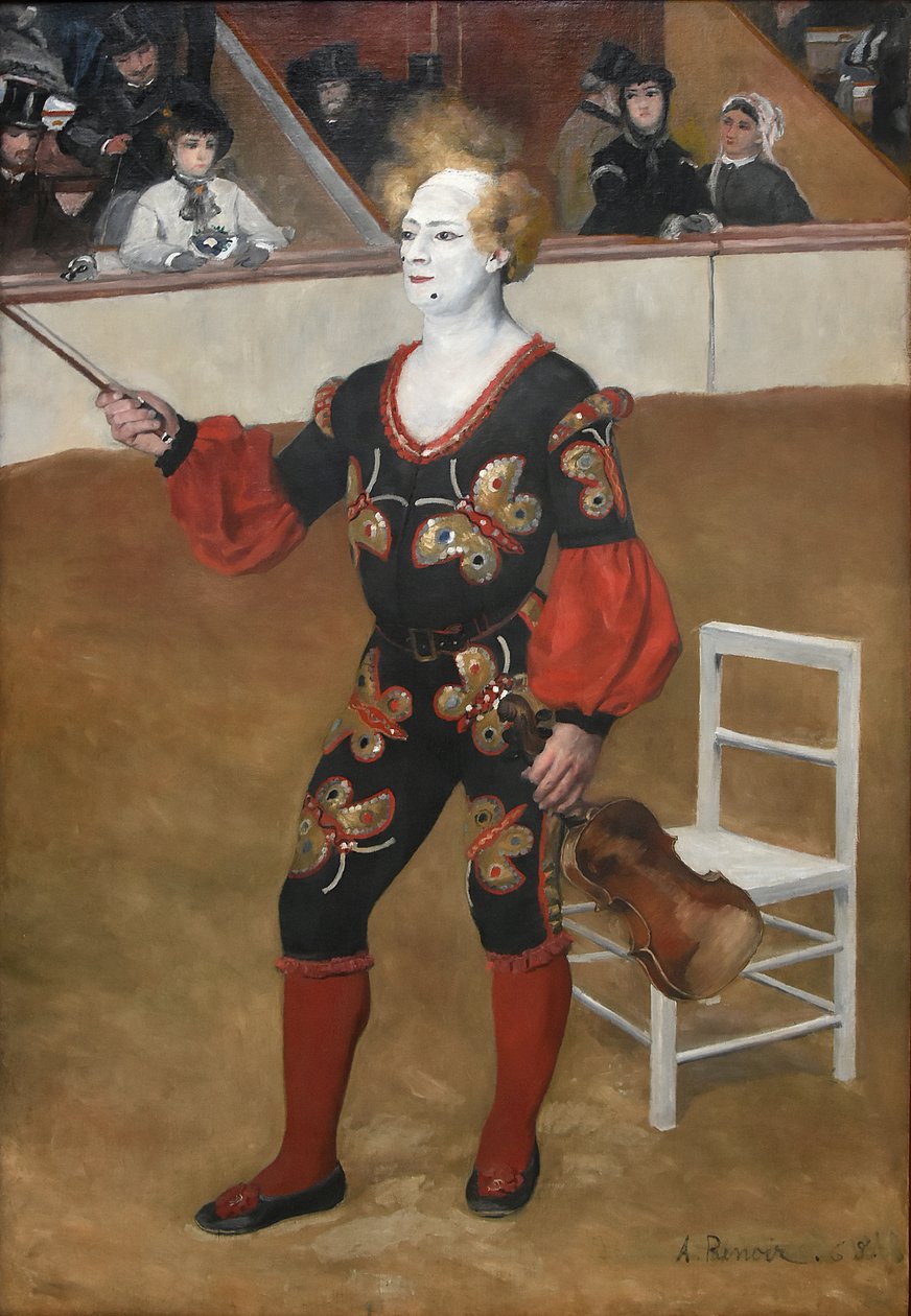 De Clown door Pierre Auguste Renoir