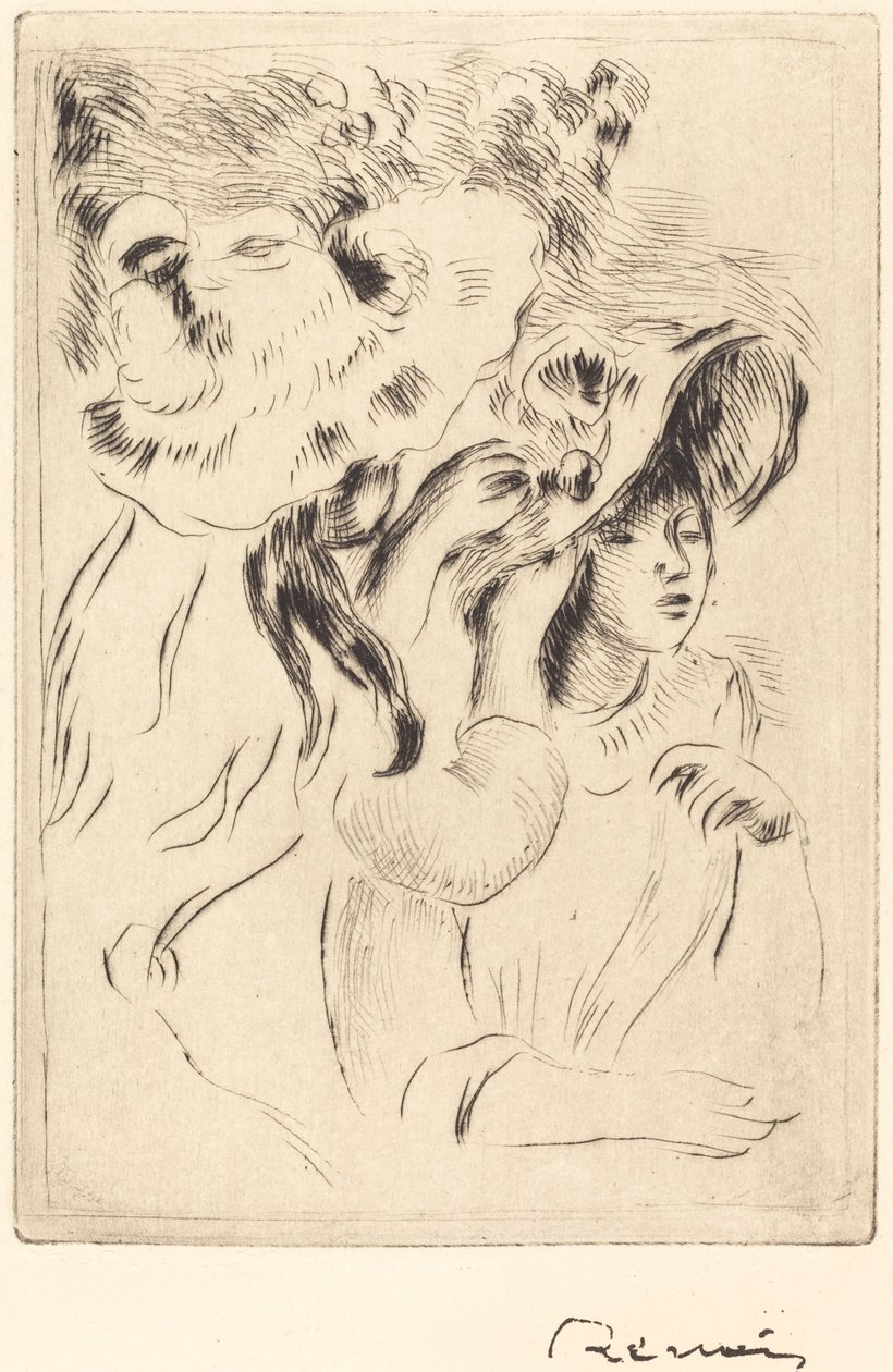 De hoedenspeld Le chapeau epingle, 1894 door Pierre Auguste Renoir