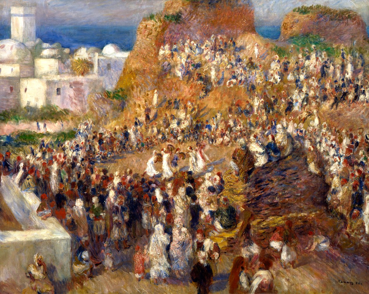 De moskee, of Arabisch festival, 1881 door Pierre Auguste Renoir