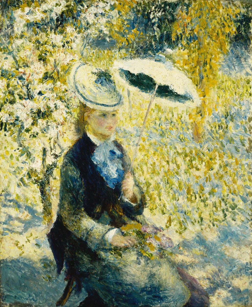 De Paraplu, 1878 door Pierre Auguste Renoir