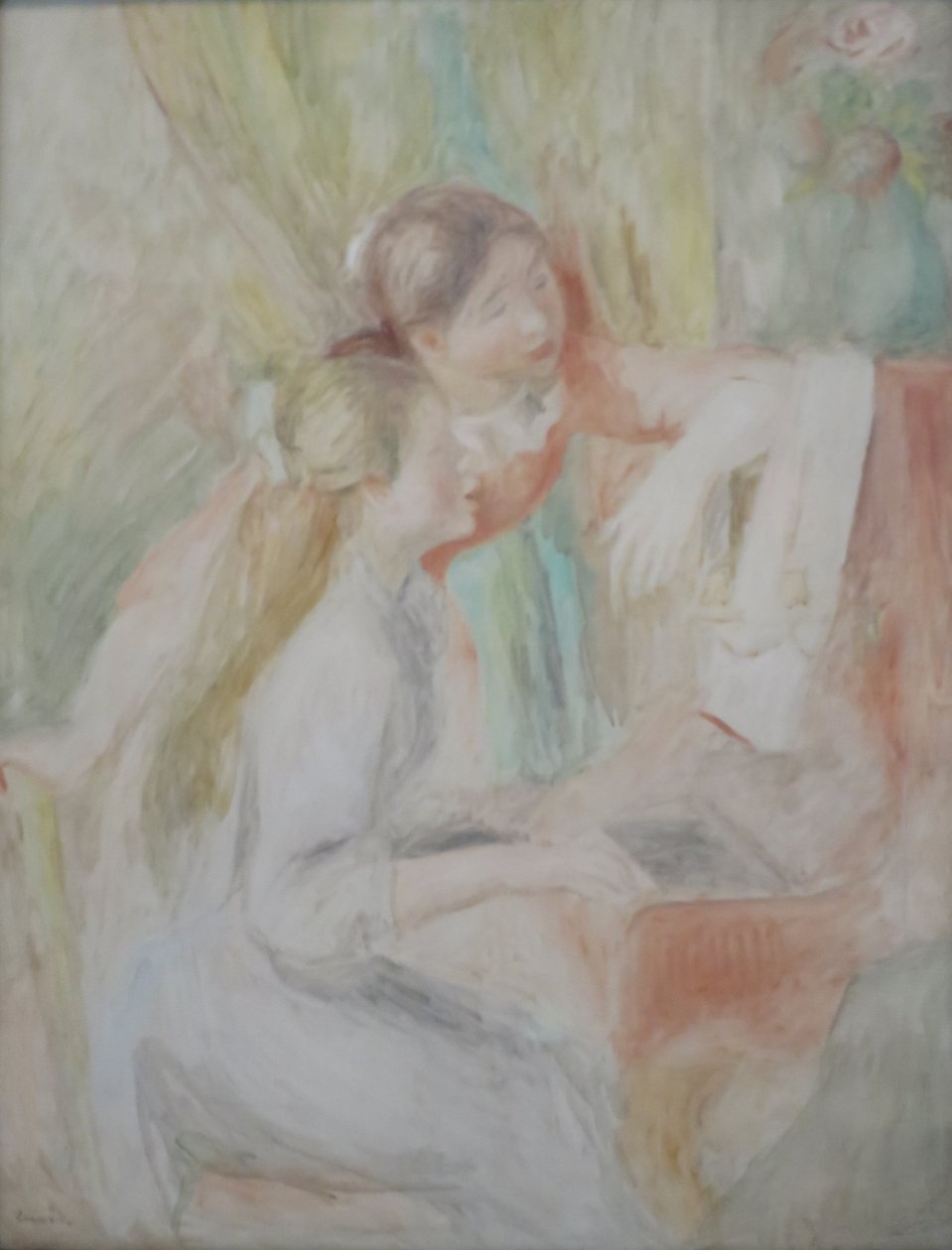 Jonge meisjes aan de piano door Pierre Auguste Renoir