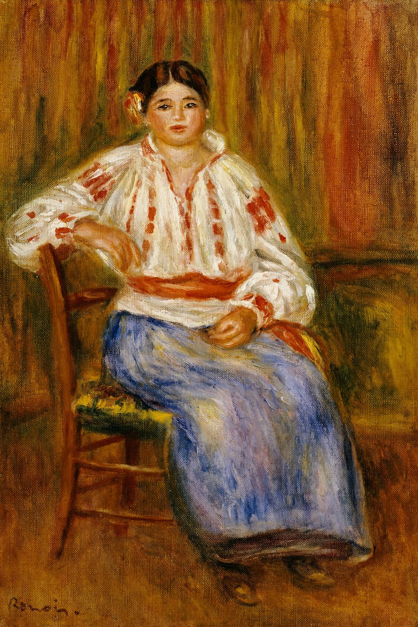 Jonge Roemeen, 1914 door Pierre Auguste Renoir