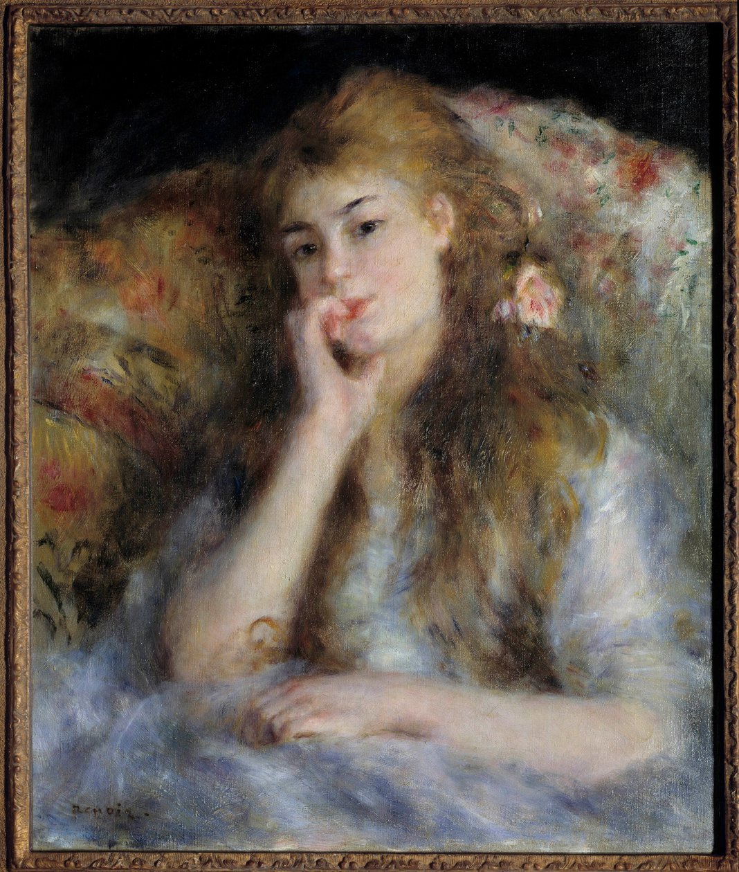 Zittend meisje of 