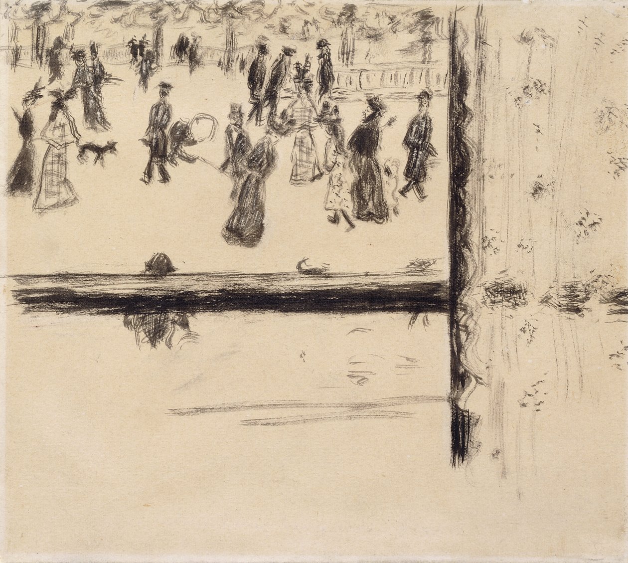 Boulevard des Batignolles, ca. 1896-8 door Pierre Bonnard