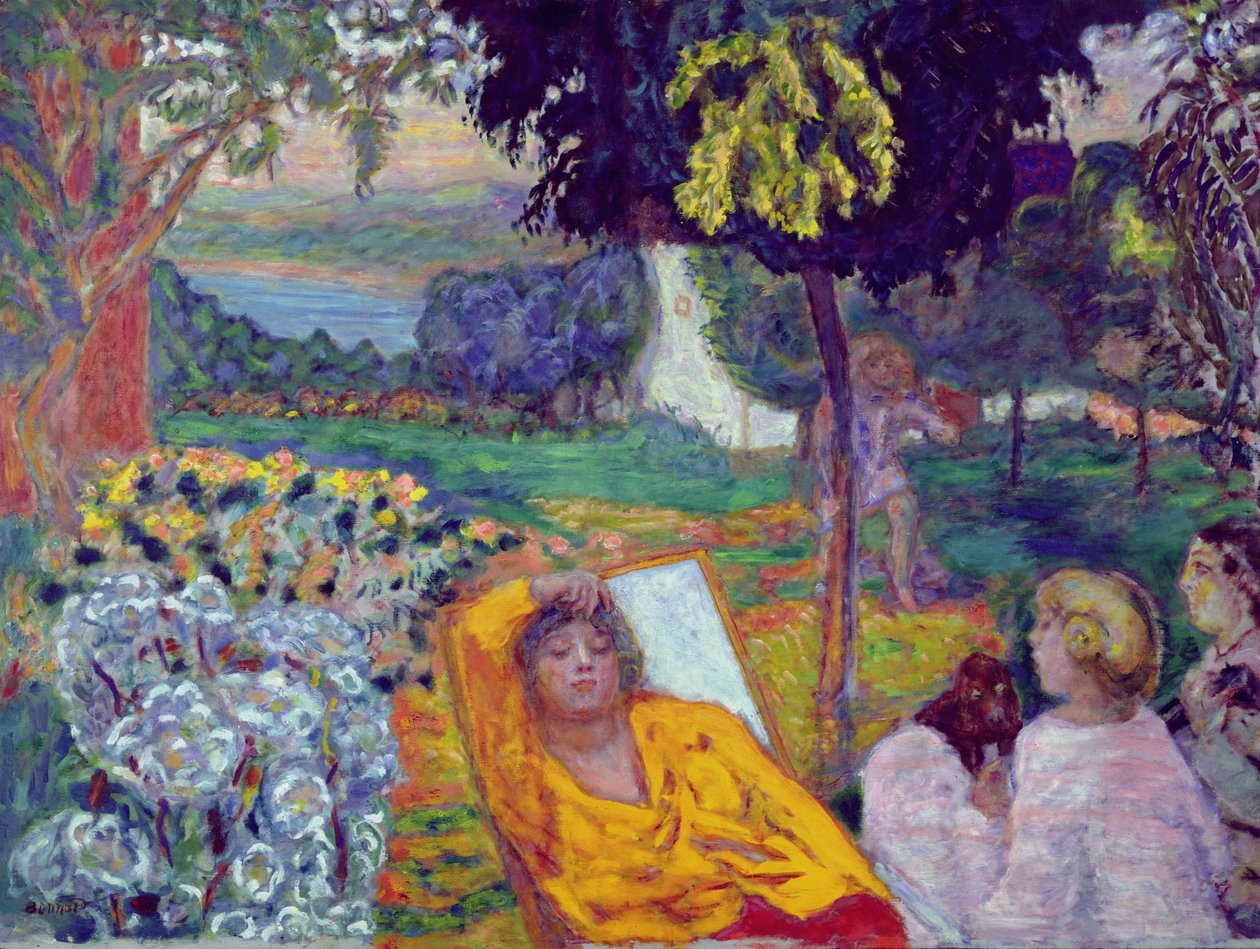 Avond (of Siësta of In een zuidelijke tuin) 1914 door Pierre Bonnard