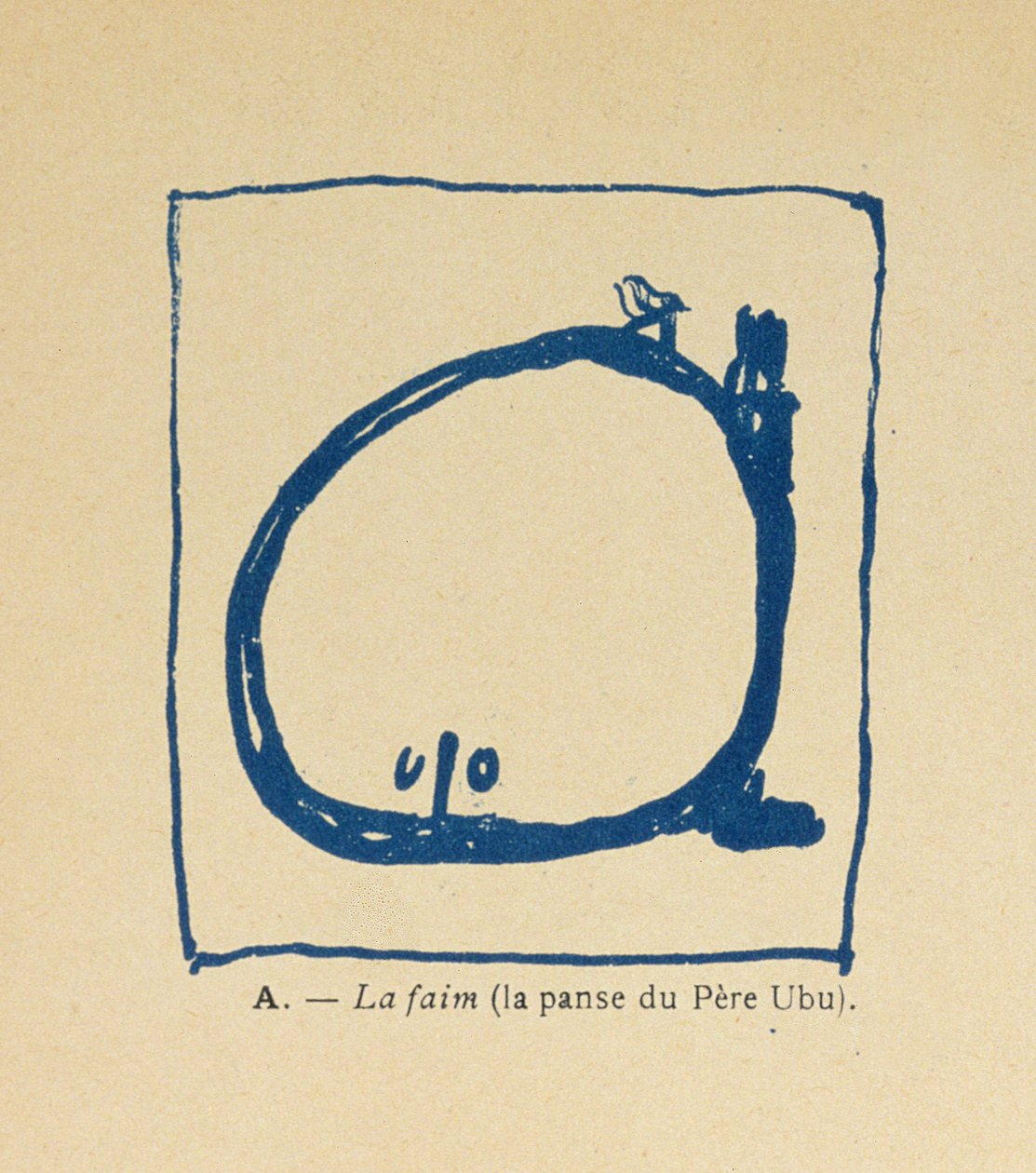 Honger - Pere Ubus buik, uit het Alfabet van Pere Ubu door Pierre Bonnard
