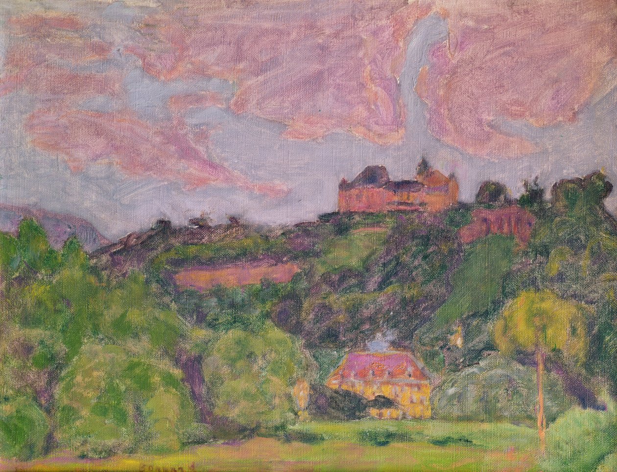 Landschap bij Uriage door Pierre Bonnard