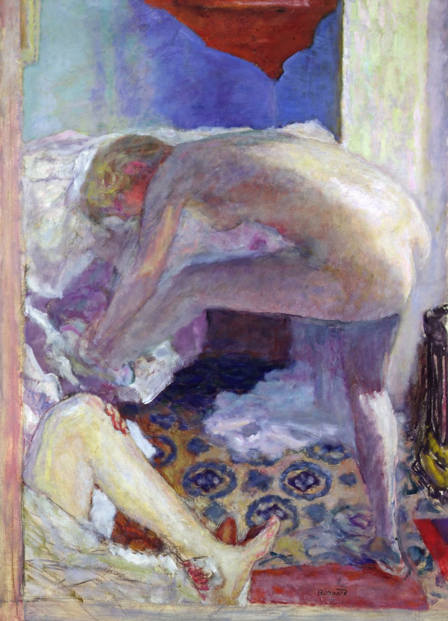 Grote blauwe naakt door Pierre Bonnard