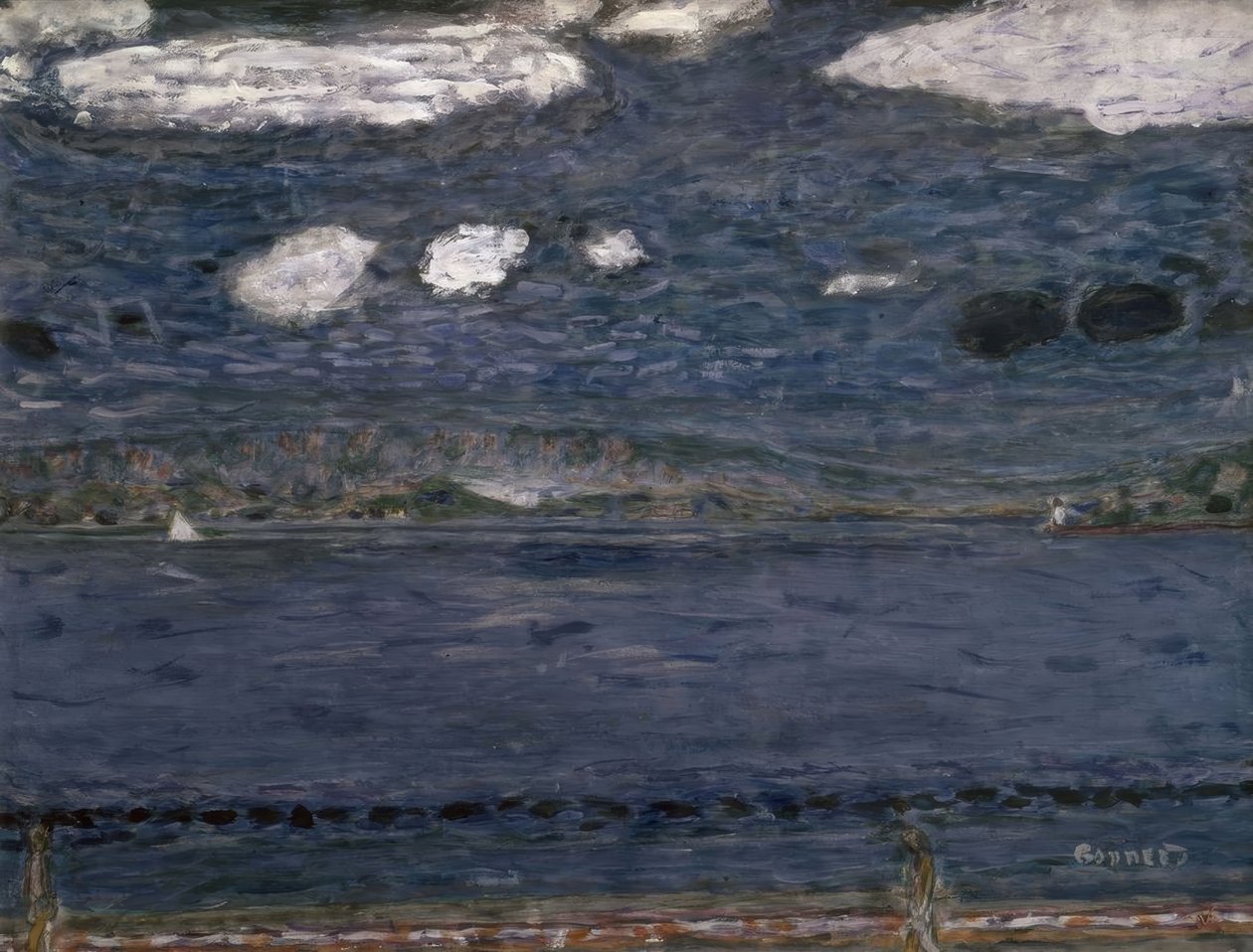Middellandse Zee – 1941/44 – 48,3 × 63,2 cm – gouache en potlood op papier door Pierre Bonnard