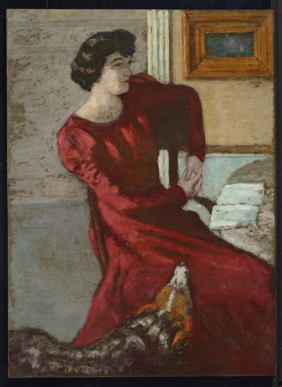 Portret van Madame Hessel, of de Vrouw in Rood, 1901 door Pierre Bonnard