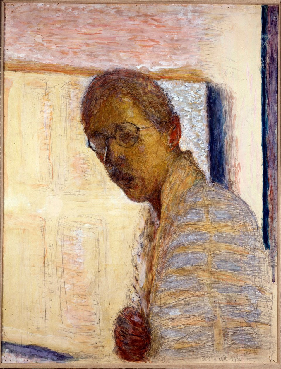 Zelfportret - 1930 door Pierre Bonnard