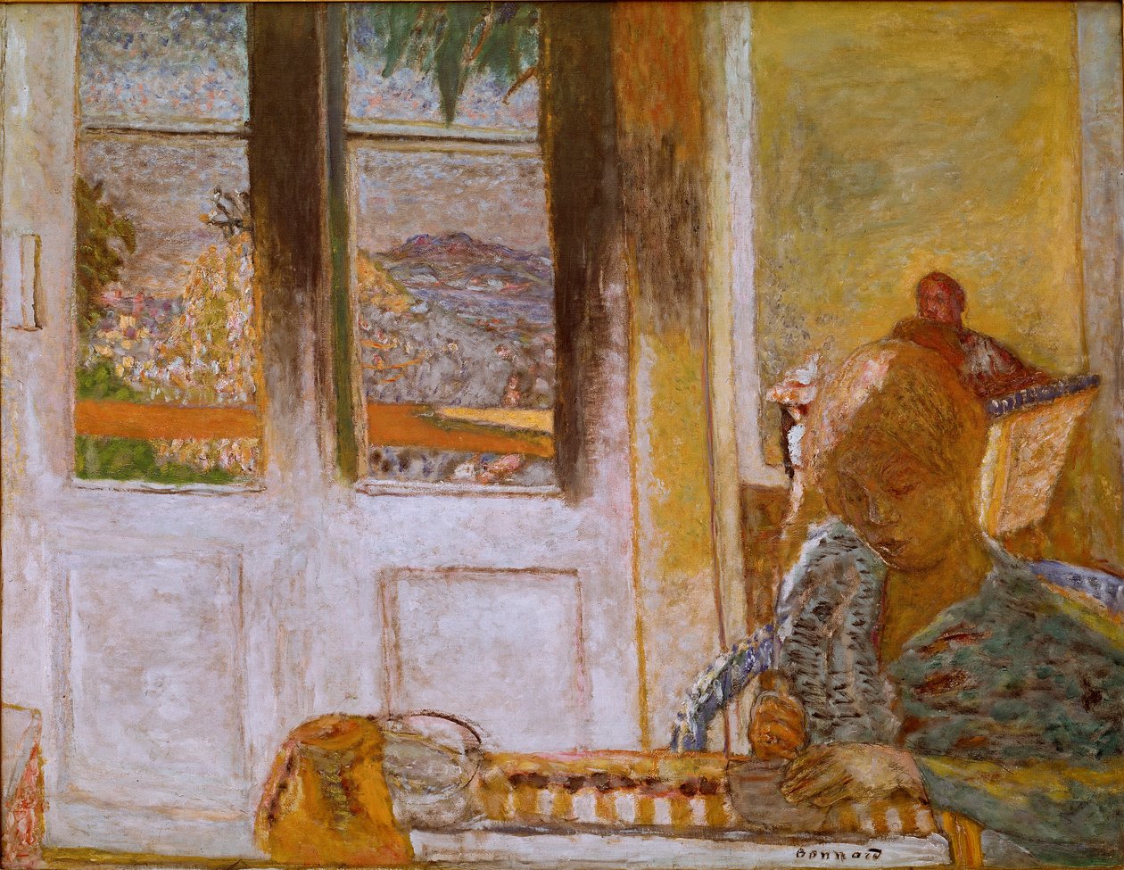 Het Franse raam (Ochtend in Le Cannet) door Pierre Bonnard