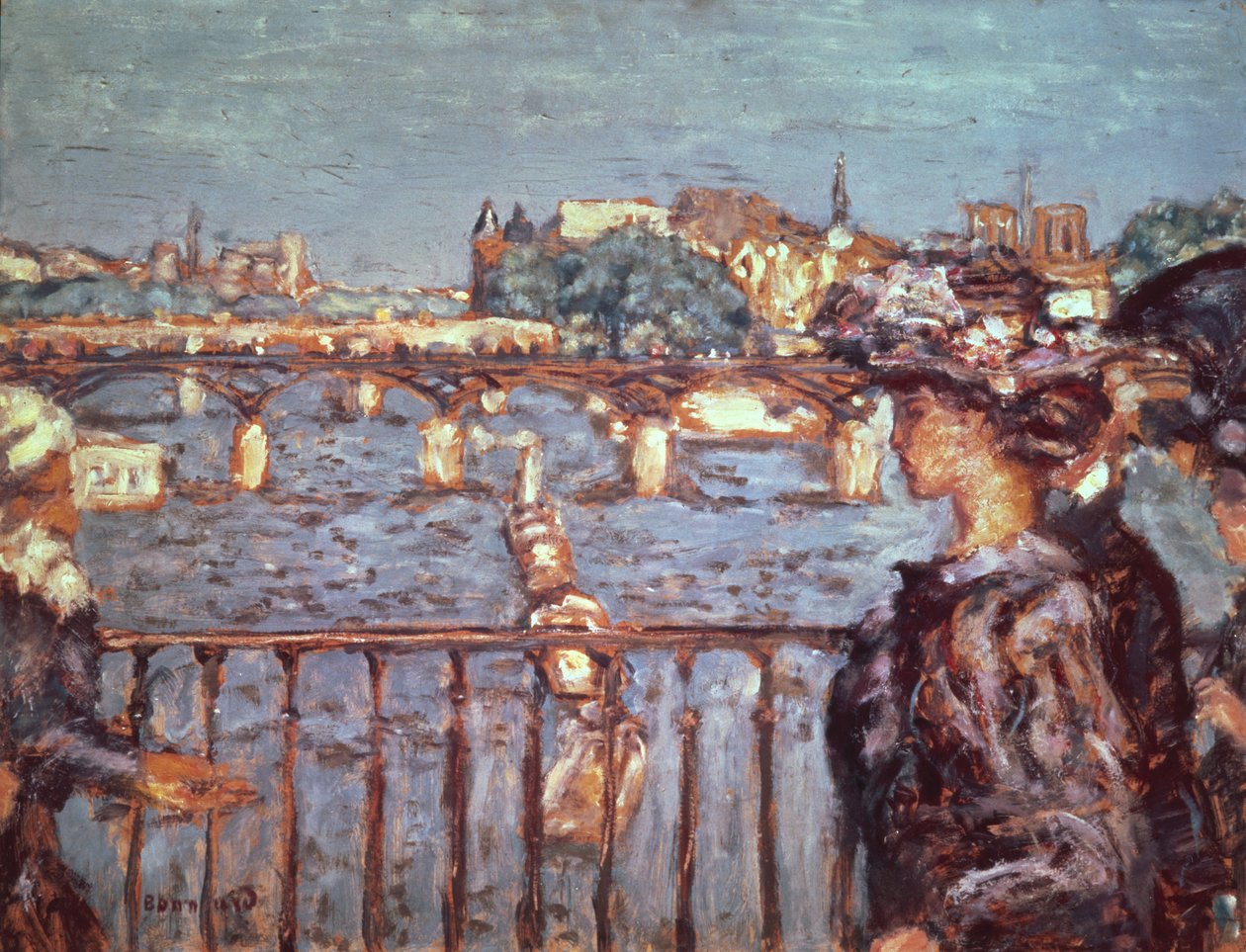 De Pont des Arts, c.1905 door Pierre Bonnard