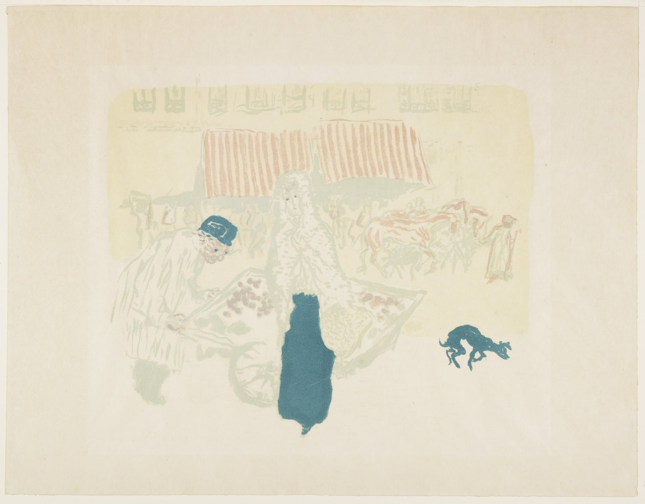 De Groenteverkoper, ca. 1897 (gepubliceerd 1899) door Pierre Bonnard