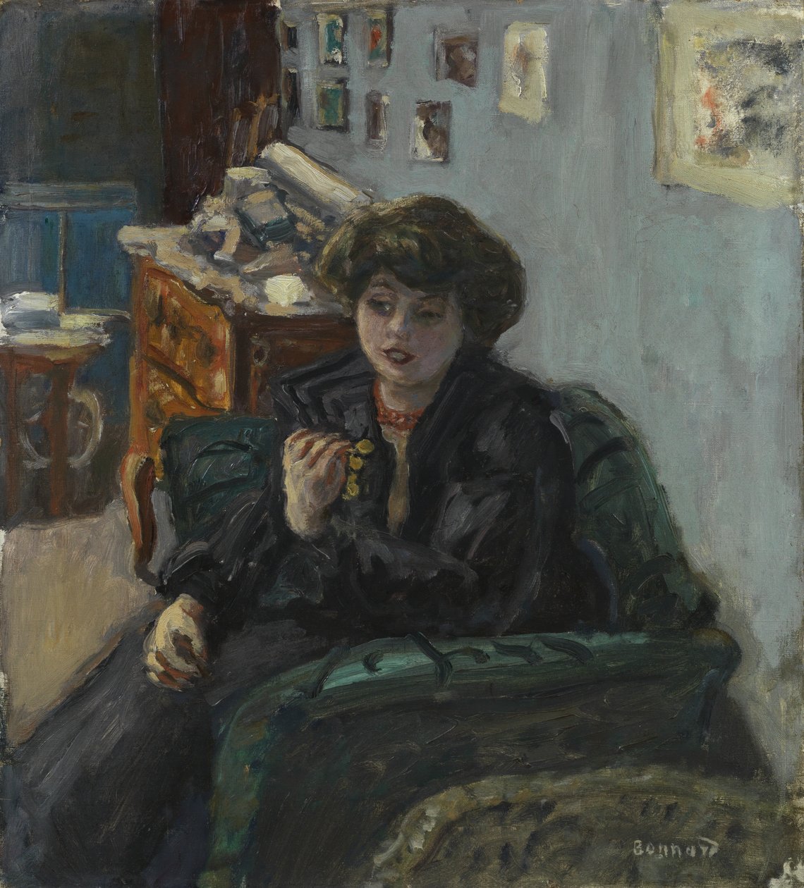 Jonge Vrouw in een Interieur, c.1906 door Pierre Bonnard