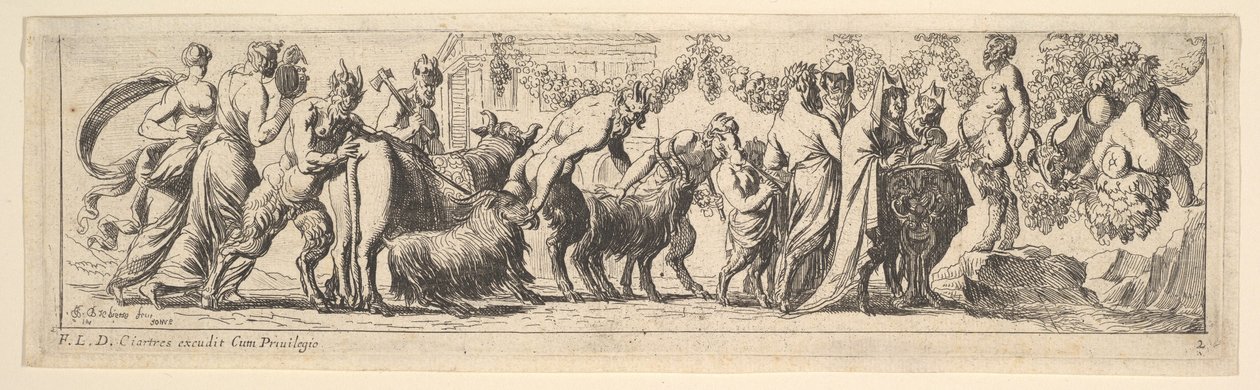 Bacchanaal door Pierre Brebiette