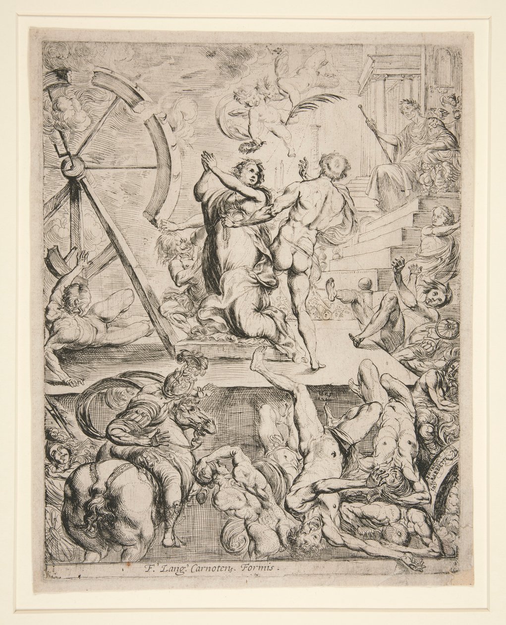 Het martelaarschap van Sint Catharina van Alexandrië door Pierre Brebiette