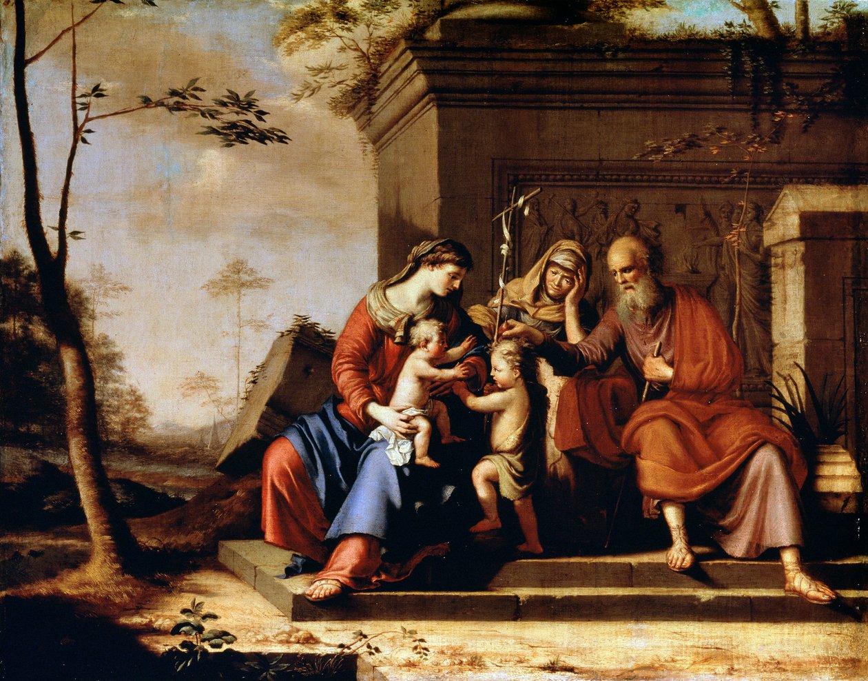 De Heilige Familie, 1655 door Pierre Cauchy