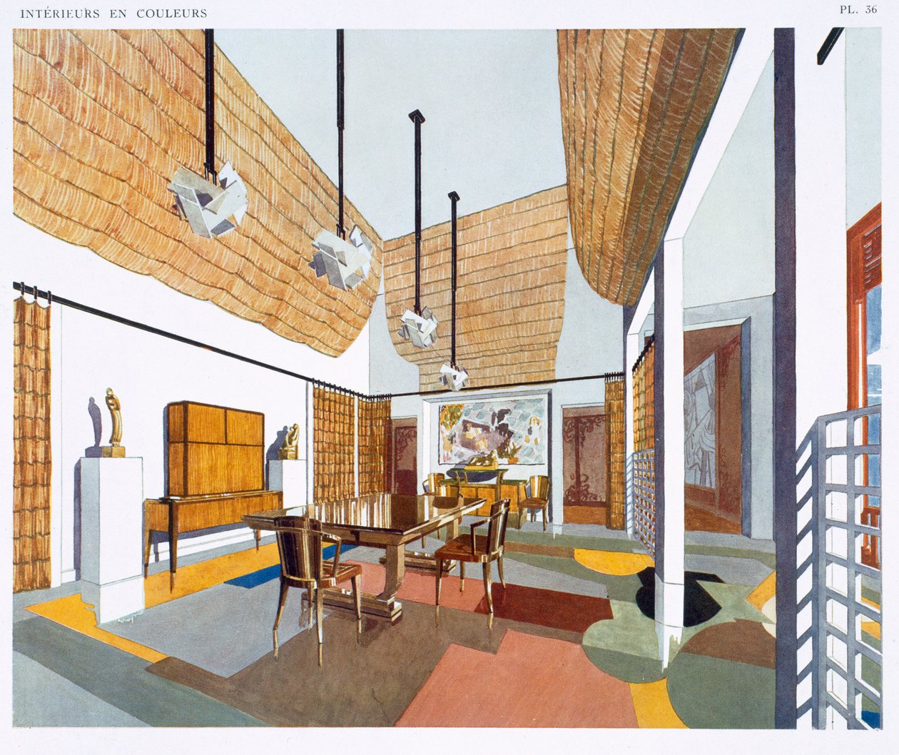 Eetkamer in koloniale stijl, uit 