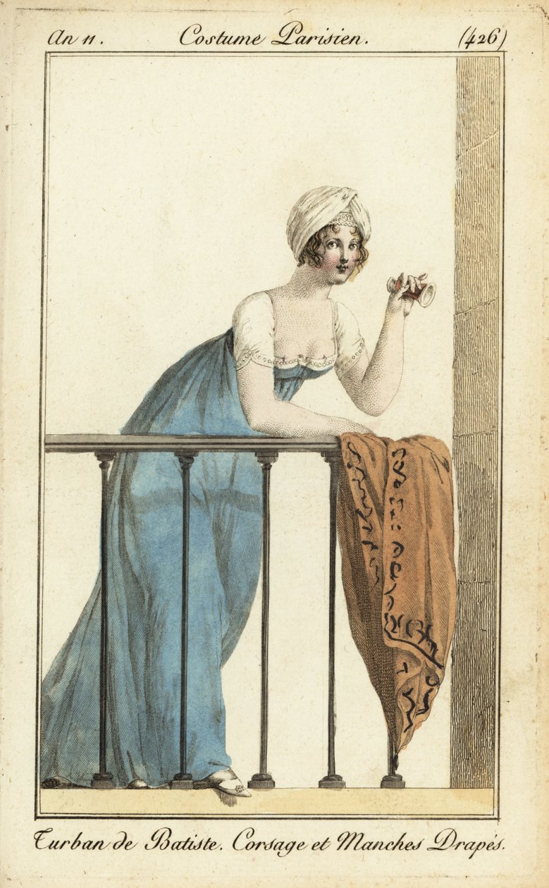 Vrouw op het balkon in het theater met operakijker door Pierre-Charles Baquoy