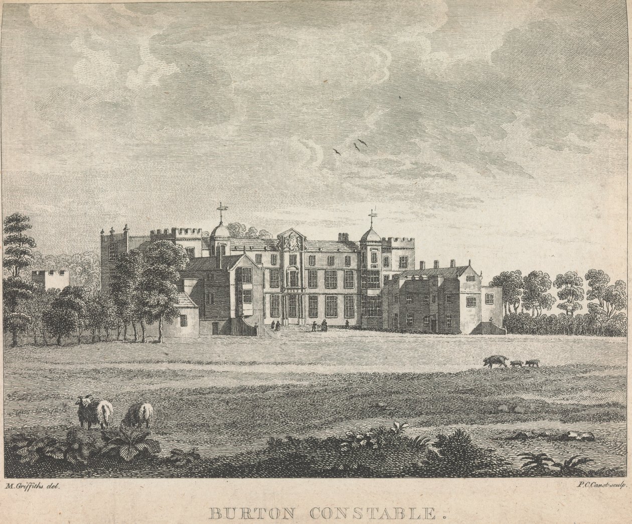 Burton Constable; pagina 53 (Volume Eén) door Pierre Charles Canot