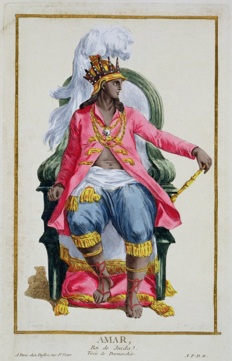 Amar, koning van Ouidah, uit 