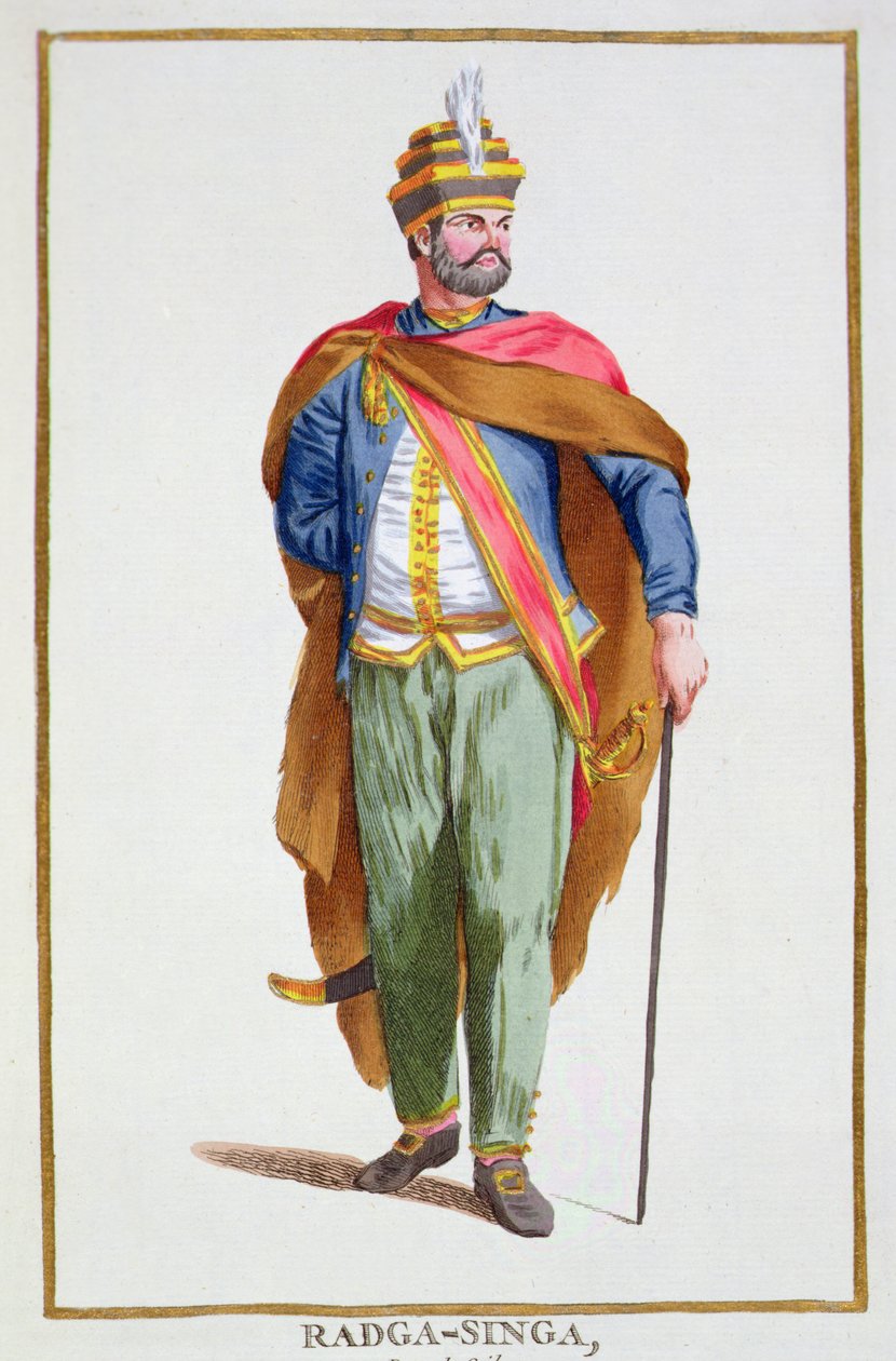 Raja-Singa Koning van Ceylon uit 