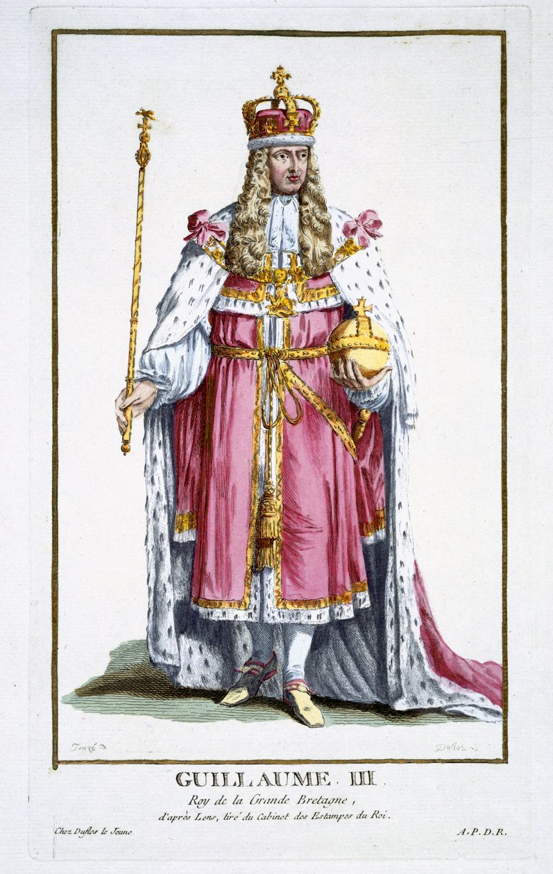 Willem III (1650-1702) van Oranje, 1780 door Pierre Duflos
