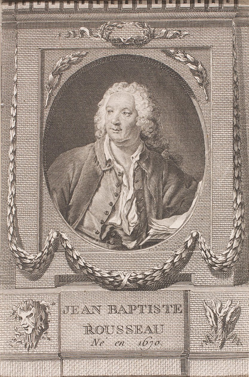 Jean Baptiste Rousseau door Pierre Dupin