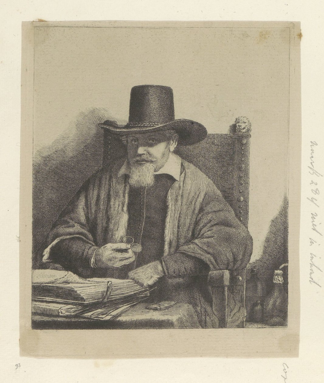 Portret van inspecteur Arnold Tholinx door Pierre François Basan