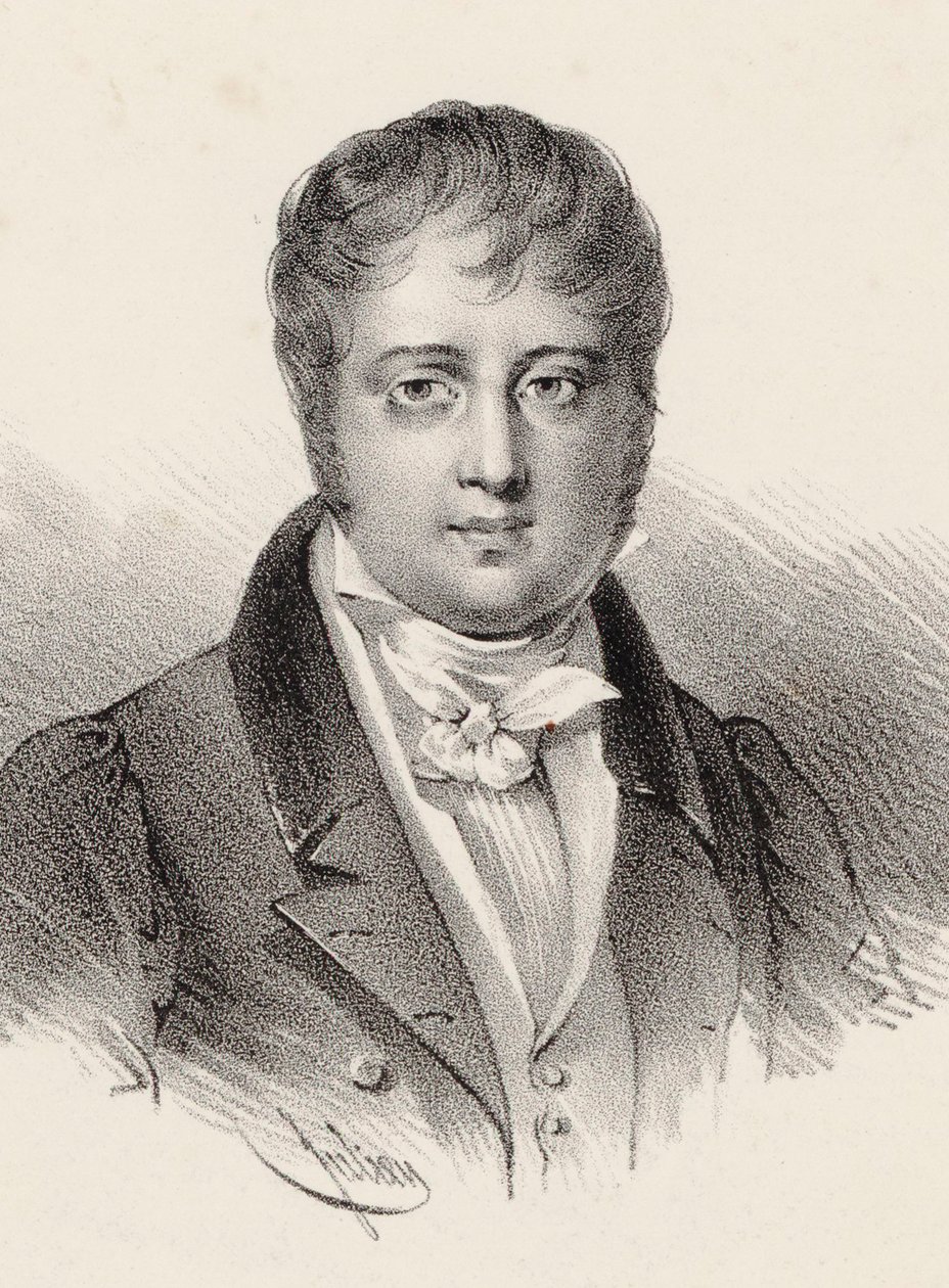 Portret van de Componist Nicolò Isouard door Pierre François Ducarme