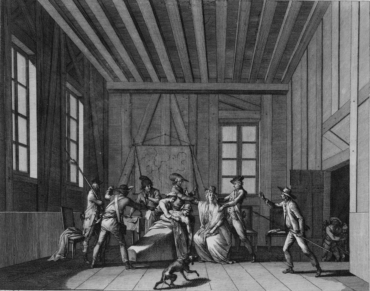De moord op Jean-Paul Marat, ca. 1795 door Pierre Gabriel Berthault