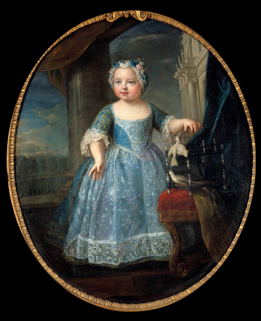 Portret van Louise Marie van Frankrijk (1728-1733) door Pierre Gobert