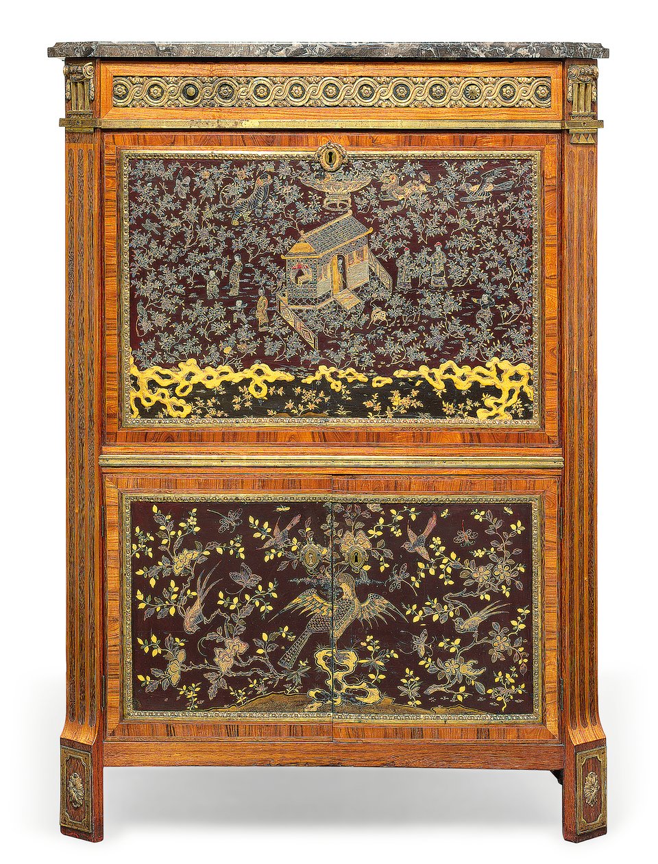 Louis XVI Secretaire a Abbatant, eind 18e eeuw door Pierre Harry Mewesen