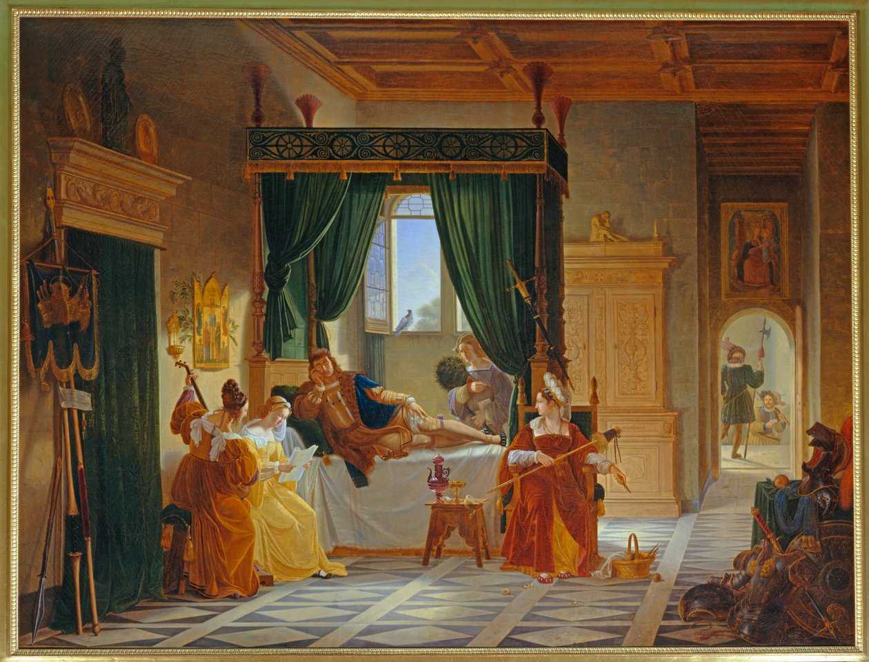 La convalescence de Bayard - Het herstel van Bayard ... door Pierre Henri Revoil