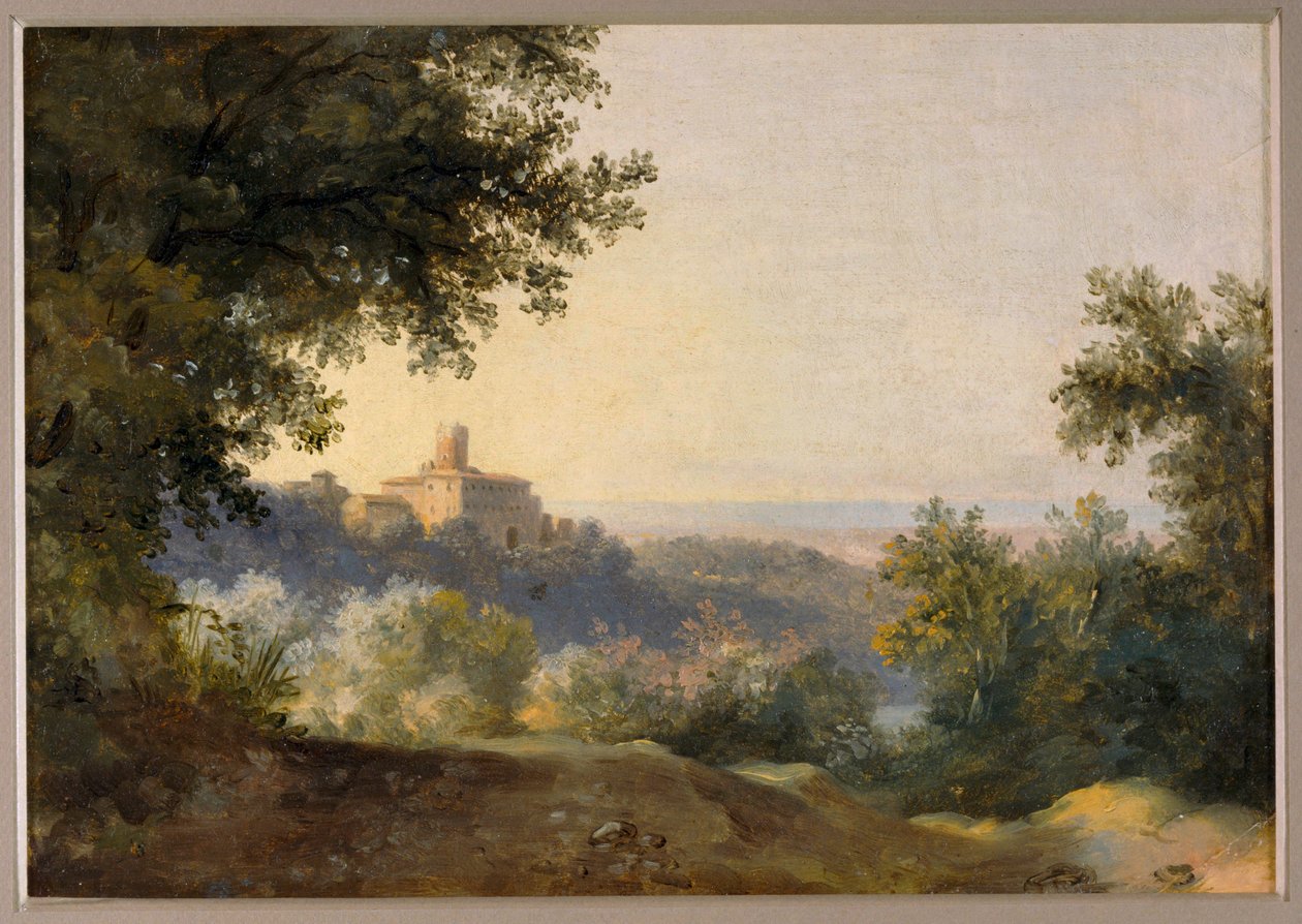 Uitzicht op Nemi - Uitzicht op Nemi ... door Pierre Henri de Valenciennes
