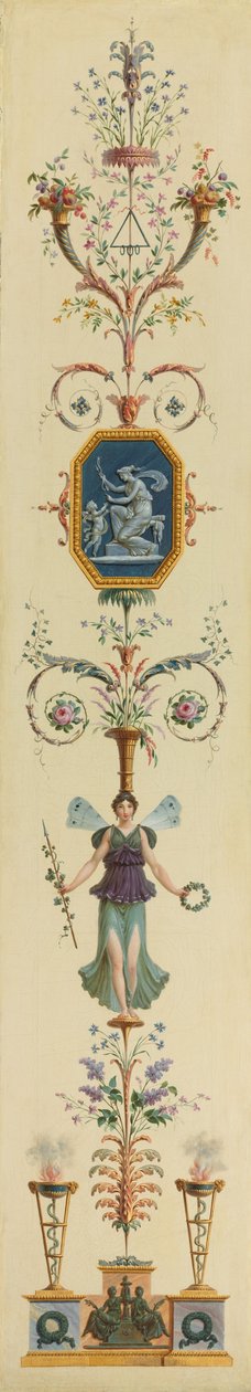 Decoratief paneel door Pierre II Rousseau
