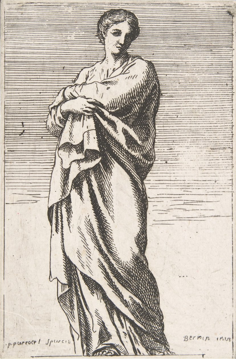 Staand vrouwelijk figuur door Pierre Ignace Parrocel