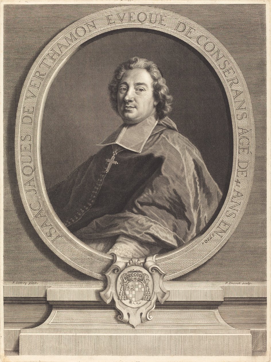 Isaac-Jacques de Verthamon door Pierre Imbert Drevet after François de Troy