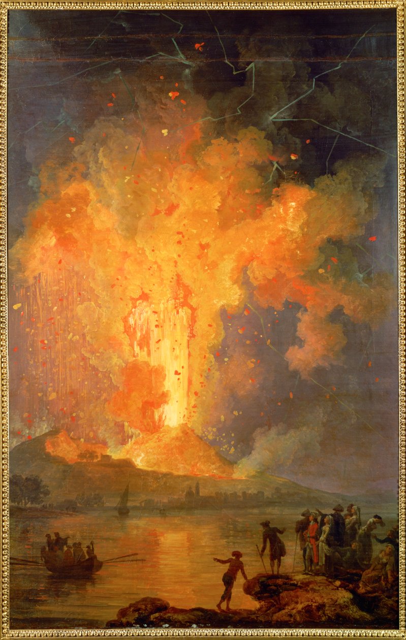De uitbarsting van de Vesuvius door Pierre Jacques Volaire