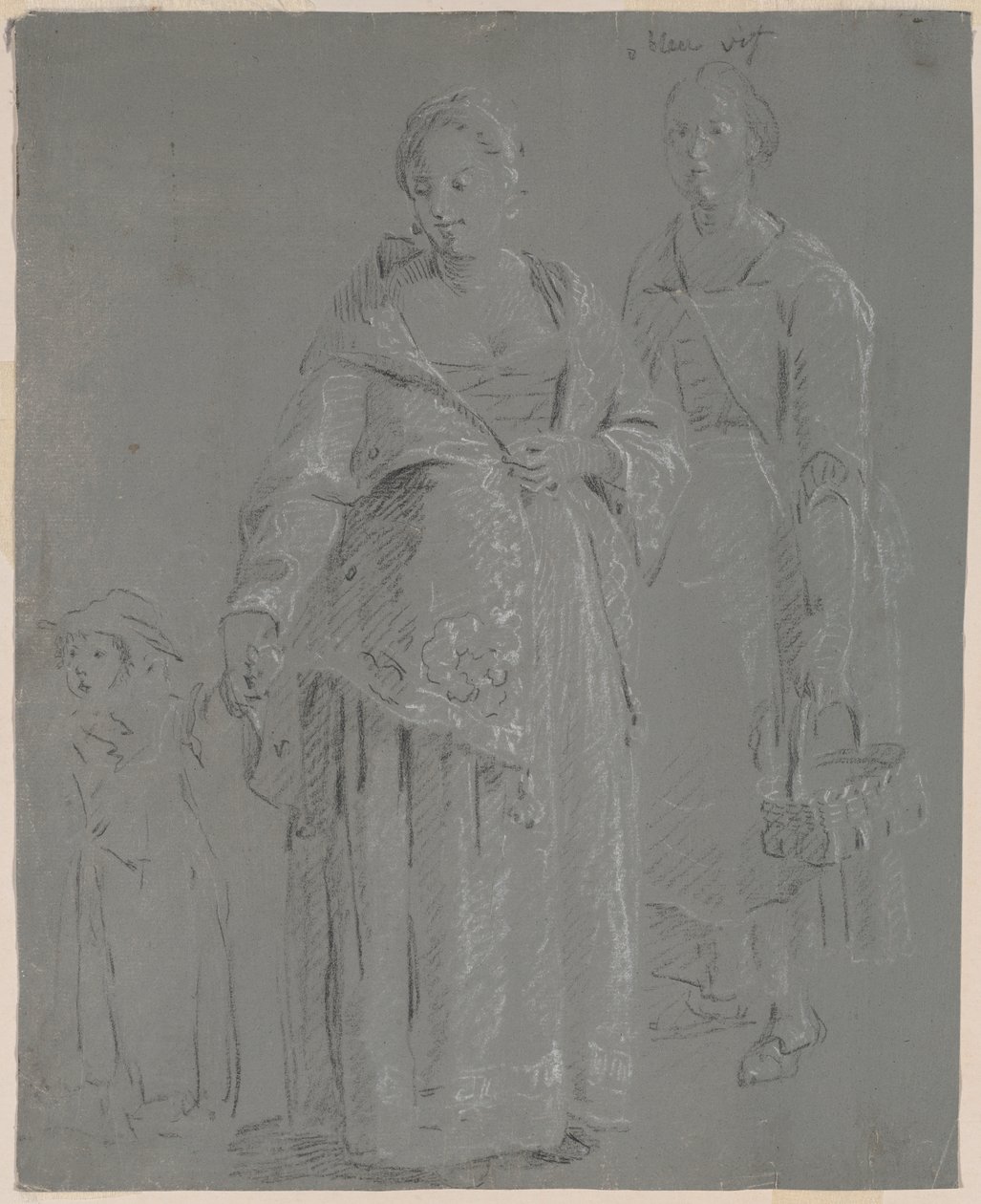 Drie figuren door Pierre Jacques Volaire