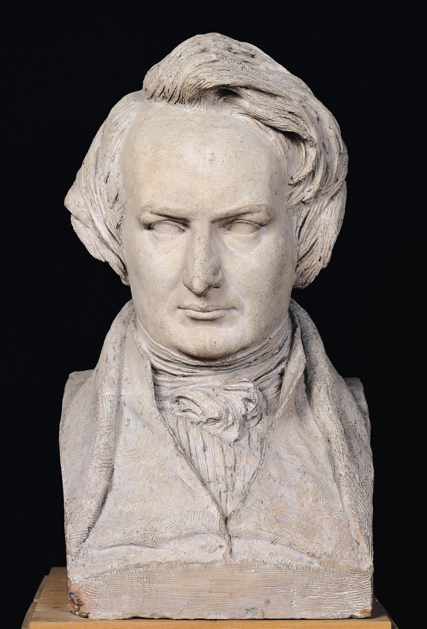 Buste van Victor Hugo (1802-85) op 35-jarige leeftijd, 1837 door Pierre Jean David d