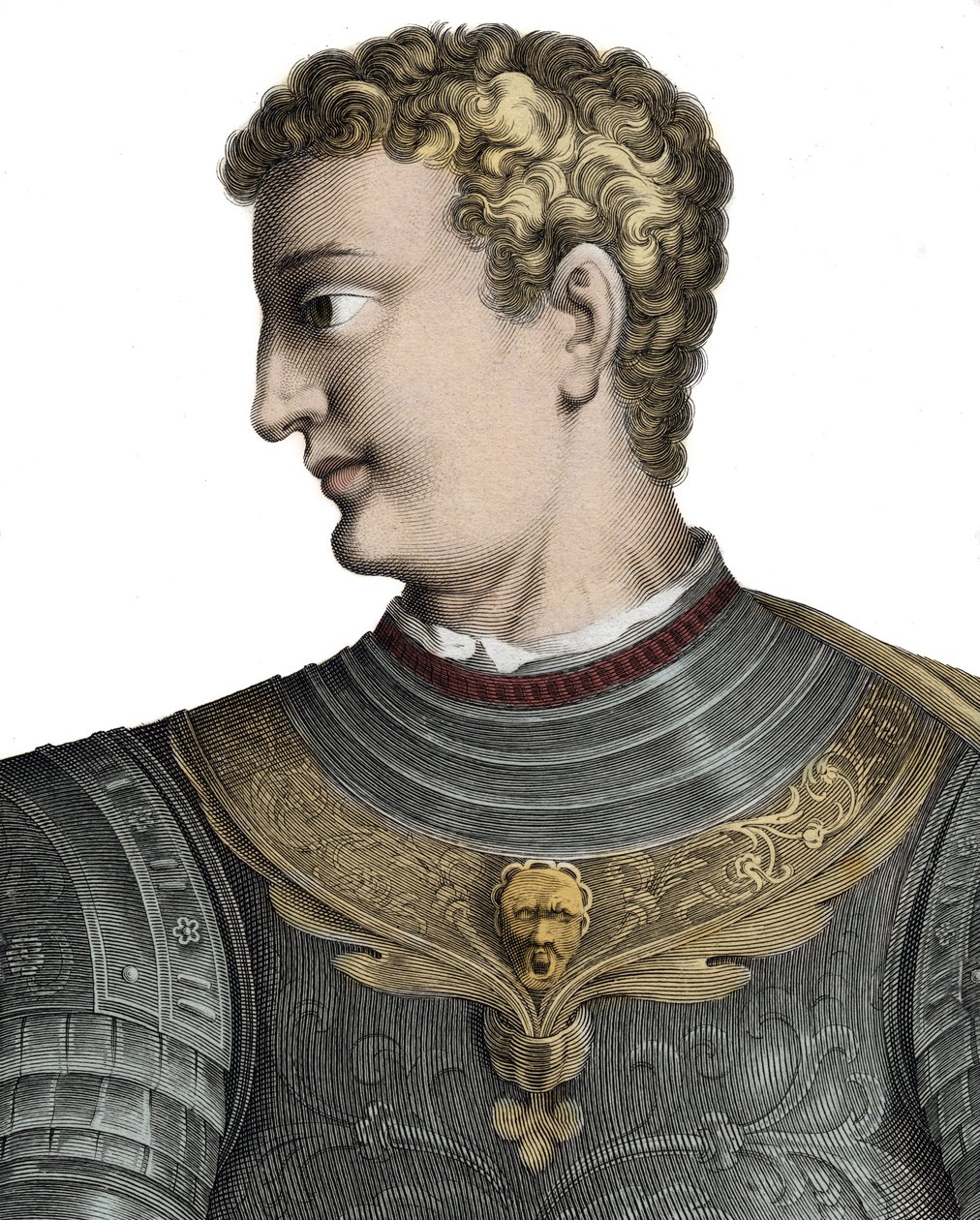 Caligula (Caius Caesar Germanicus) (12-41), Romeins keizer - Caius Caesar Germanicus genaamd Caligula (12-41), Romeins keizer - Gravure door Pierre Jean Mariette door Pierre Jean Mariette
