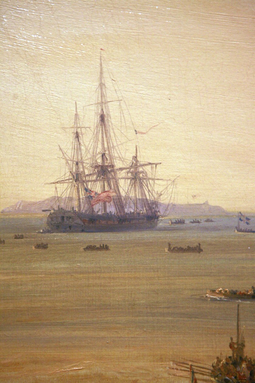 Frans: Combat du Grand Port, 23 augustus 1810 door Pierre Julien Gilbert